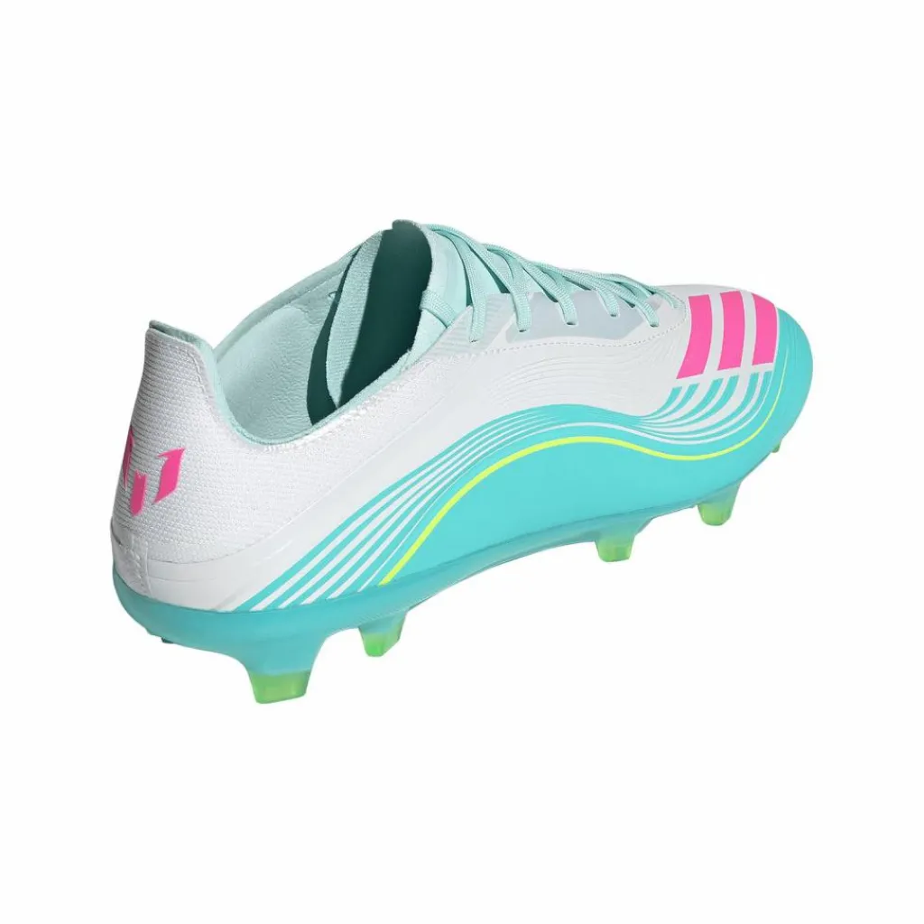 adidas Fußballschuhe<· F50 Pro FG Messi Aurora Radiante Weiß weissrosa