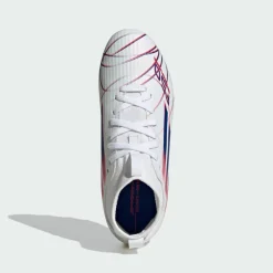 adidas Fußballschuhe<· F50 SPARKFUSION LEAGUE Mid-Cut feste Cloud White / Royal Blue / Lucid Red