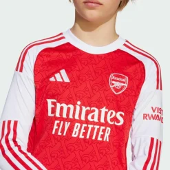 adidas Trikots<· FC Arsenal 25/26 Long Sleeve Heimtrikot Better Scarlet / White