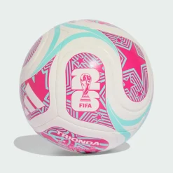adidas Bälle<· FIFA Fussball-Weltmeisterschaft™ White / Flash Aqua / Shock Pink