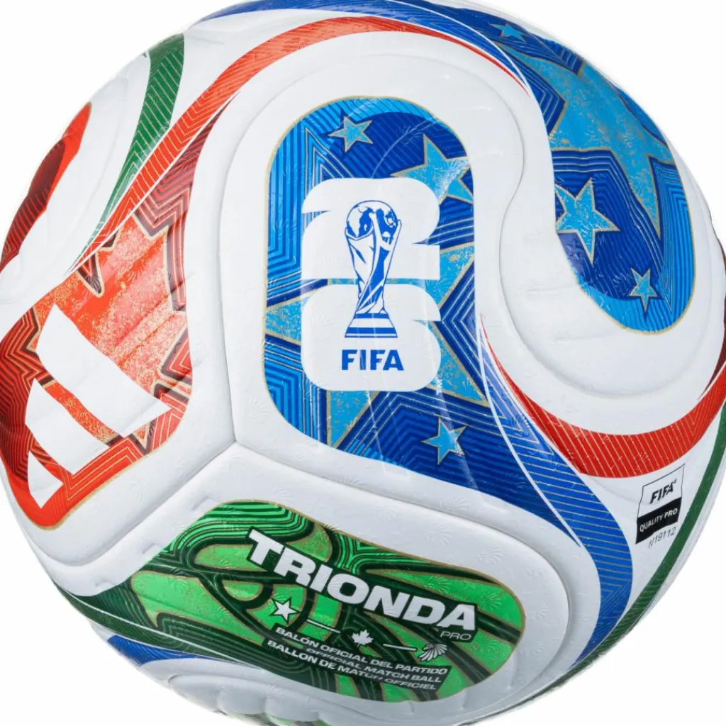 adidas Bälle<· FIFA World Cup 26™ Trionda Pro white-solblu-hirere-f