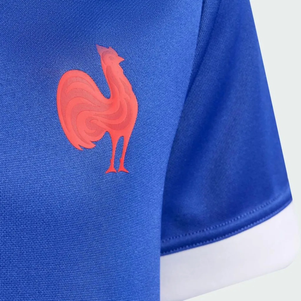 adidas Shirts<· Frankreich Rugby Home Replica Semi Lucid Blue