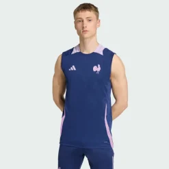 adidas Tops & Tanks<· Frankreich Singlet Dark Blue