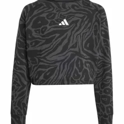 adidas Pullover & Sweats<· FUTURE ICONS CROPPED black-carbon-white