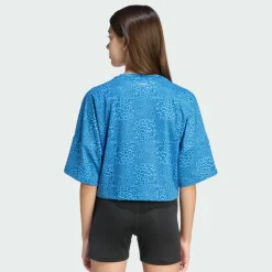 adidas Shirts<· Future Icons All Over T-Shirt Ray Blue / Dusky Petrol / Dusky Petrol