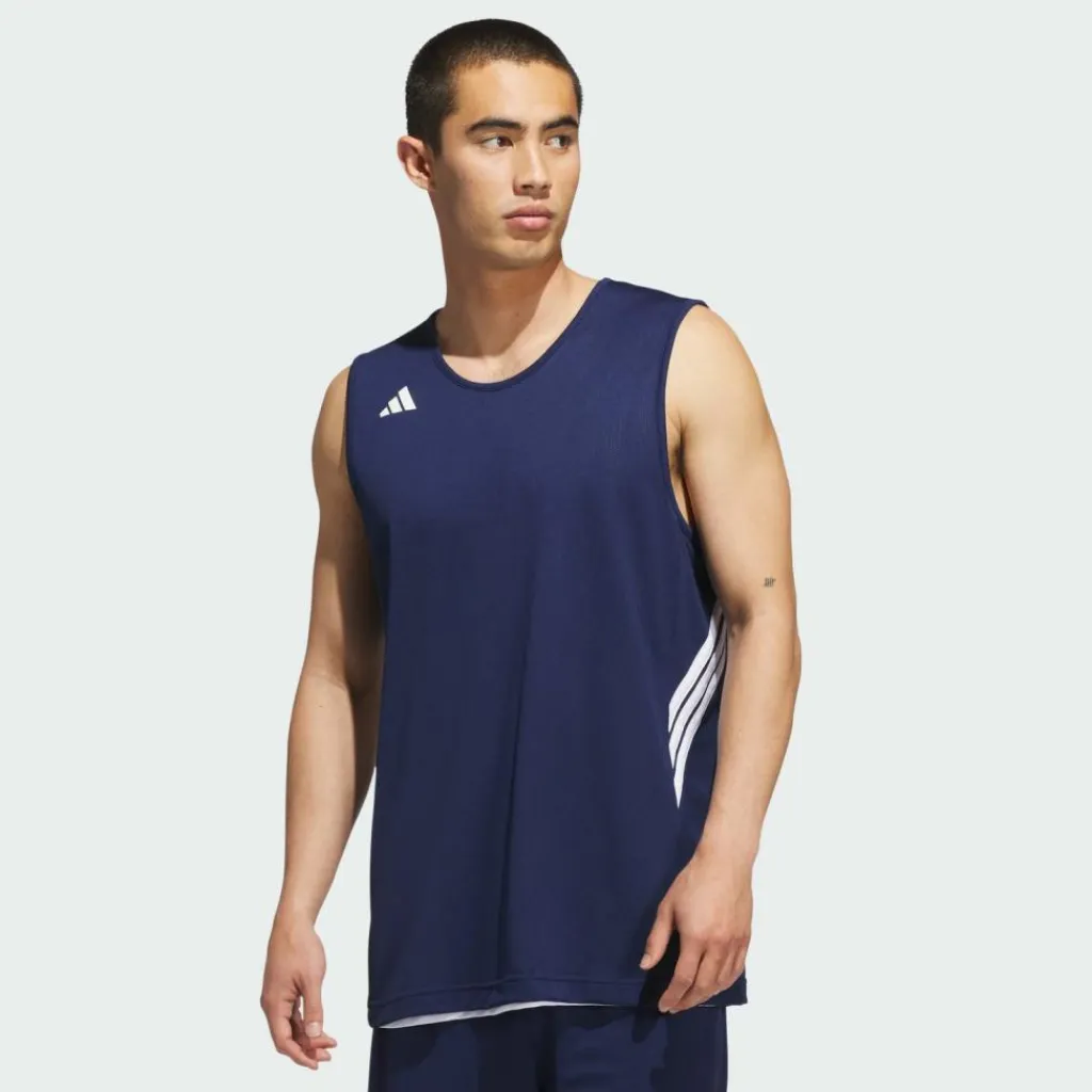 adidas Basketball|Tops & Tanks<· 3G Speed Basketball AEROREADY Team Navy / White