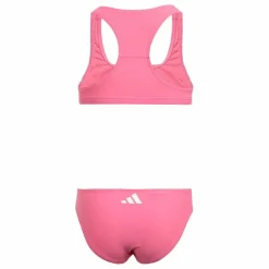 adidas Schwimmen<· Glitzer Bikini Set für Kinder Pink Fusion