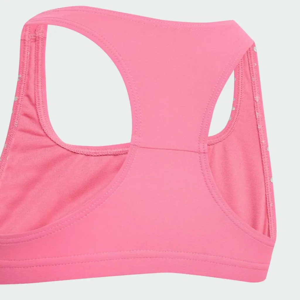 adidas Schwimmen<· Glitzer Bikini Set für Kinder Pink Fusion