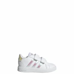 adidas Sneaker<· Grand Court Lifestyle Court Hook and Cloud White / Iridescent / Cloud White