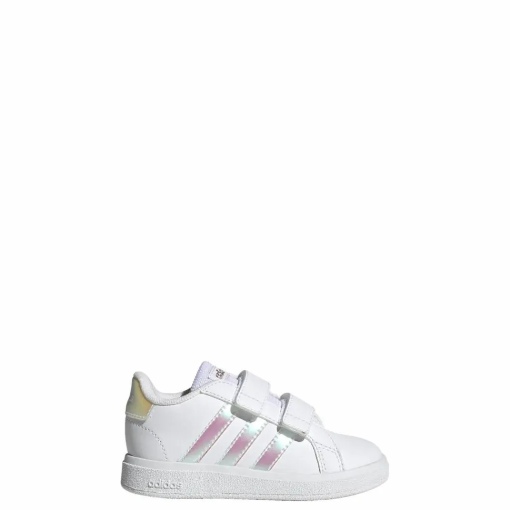 adidas Sneaker<· Grand Court Lifestyle Court Hook and Cloud White / Iridescent / Cloud White