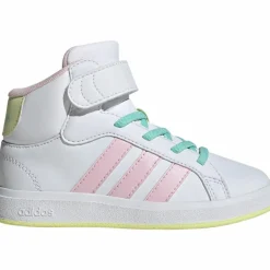adidas Sneaker<· GRAND COURT MID ftwr white-clear pink-ice yellow