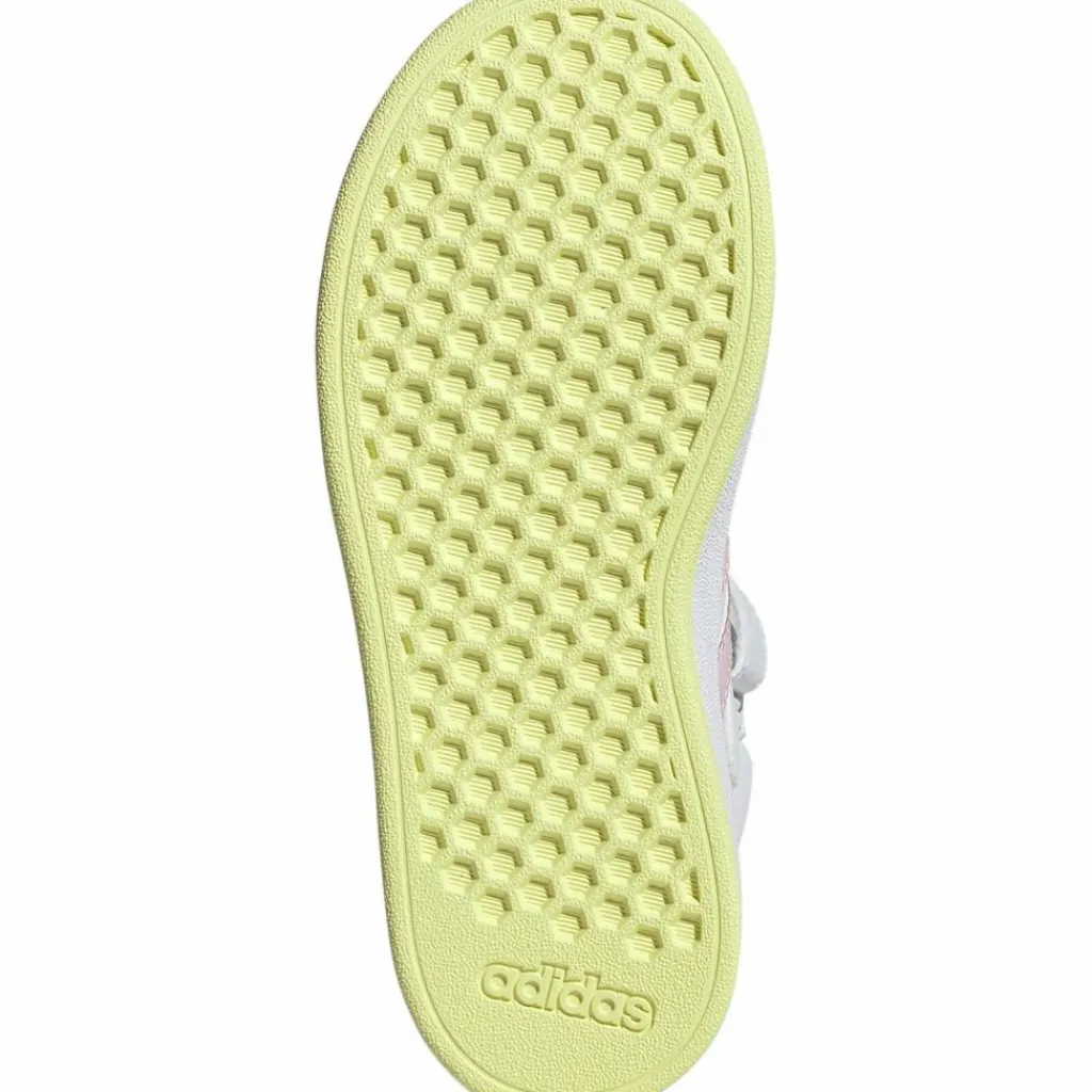 adidas Sneaker<· GRAND COURT MID ftwr white-clear pink-ice yellow