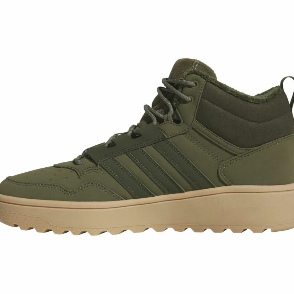adidas Streetwear|Sneaker<· HOOPS 4.0 MID WINTERIZED olive strata-night cargo-gum