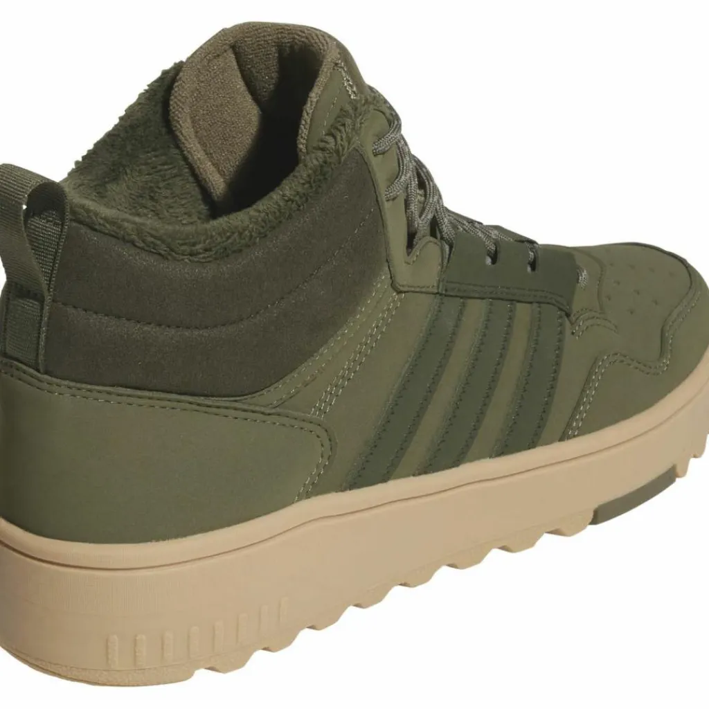 adidas Streetwear|Sneaker<· HOOPS 4.0 MID WINTERIZED olive strata-night cargo-gum