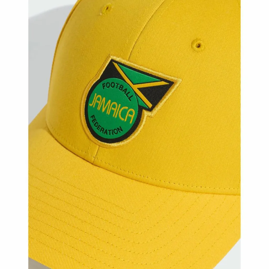 adidas Kopfbedeckungen|Kopfbedeckungen<· Jamaika 26 x Bob Marley Baseball Kappe Bold Gold / Black