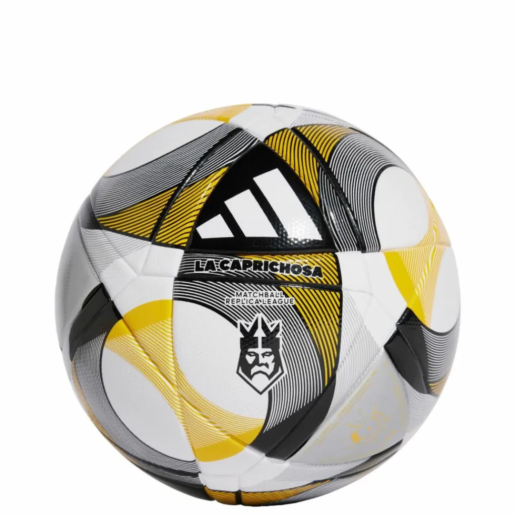 adidas Bälle<· Kings League La Caprichosa League Ball White / Black / Silver Metallic
