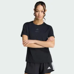 adidas Shirts<· Les Mills Grafik T-Shirt Black / Grey Six