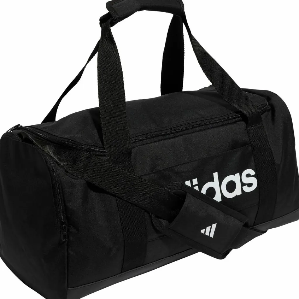 adidas Taschen<· LINEAR DUFFEL S black-black-white