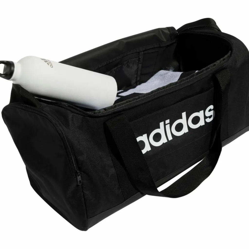 adidas Taschen<· LINEAR DUFFEL S black-black-white