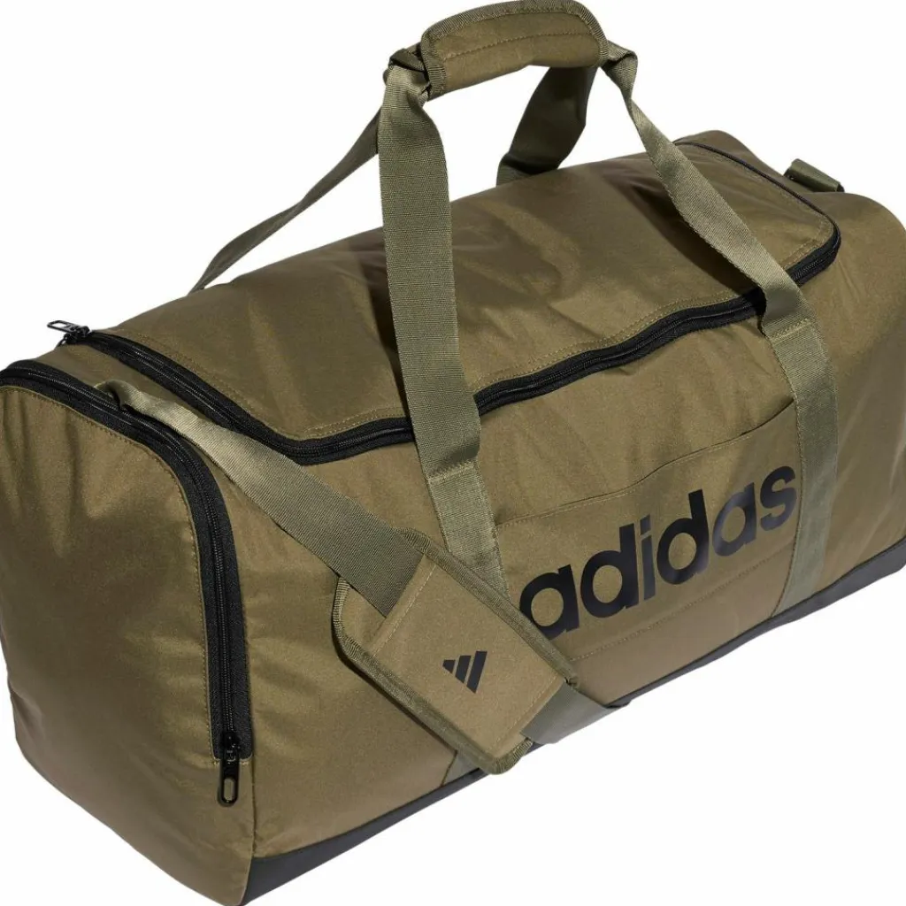 adidas Sporttaschen<· LINEAR DUFFEL olive strata-black