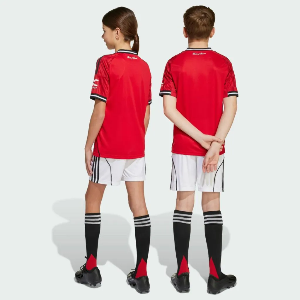adidas Shorts<· Manchester United 25/26 Kids Heimshorts White