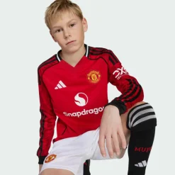 Sale · Manchester United 25/26 langärmeliges Kinder Trikots