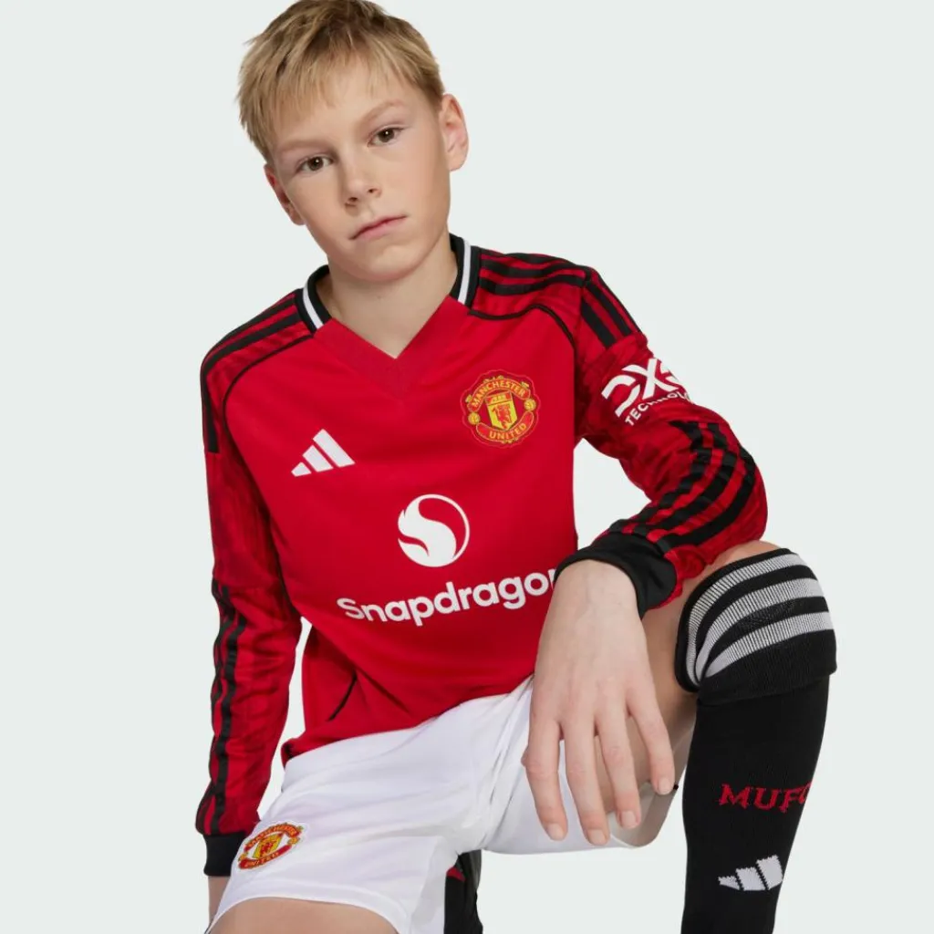 Sale · Manchester United 25/26 langärmeliges Kinder Trikots