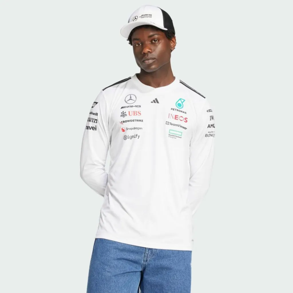 adidas Tops & Tanks<· MERCEDES - AMG PETRONAS FORMULA ONE White / Black
