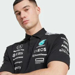 adidas Tops & Tanks<· MERCEDES - AMG PETRONAS FORMULA ONE Black / White
