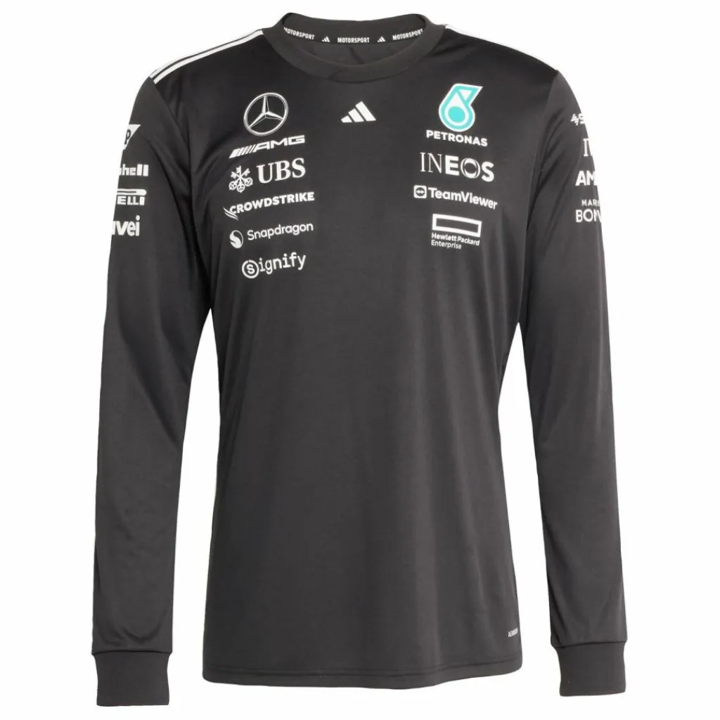 adidas Tops & Tanks<· MERCEDES - AMG PETRONAS FORMULA ONE Black / White