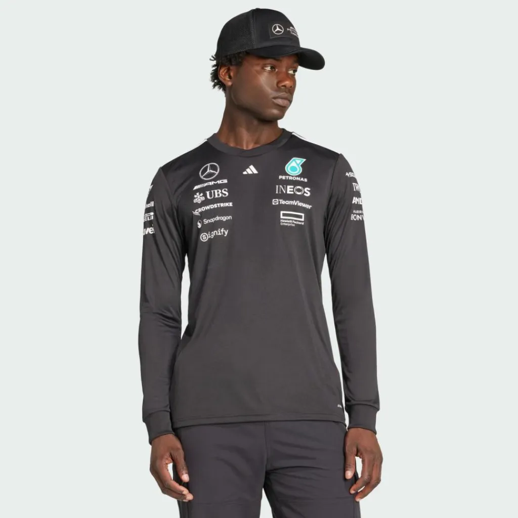 adidas Tops & Tanks<· MERCEDES - AMG PETRONAS FORMULA ONE Black / White