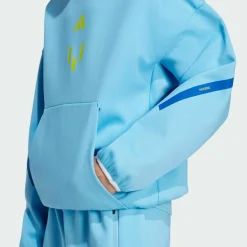 adidas Fußball|Pullover & Sweats<· MESSI ZNE HOODIE KIDS Sweatshirt Semi Blue Burst / Semi Solar Yellow