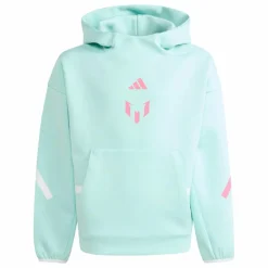 adidas Fußball|Pullover & Sweats<· MESSI ZNE HOODIE KIDS Sweatshirt Semi Flash Aqua