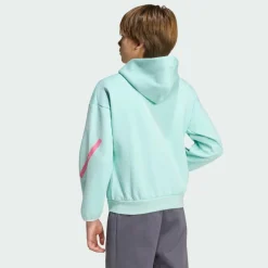 adidas Fußball|Pullover & Sweats<· MESSI ZNE HOODIE KIDS Sweatshirt Semi Flash Aqua