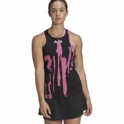 adidas Tennis|Tops & Tanks<· NewYork Thebe Magugu black-semi pulse lilac