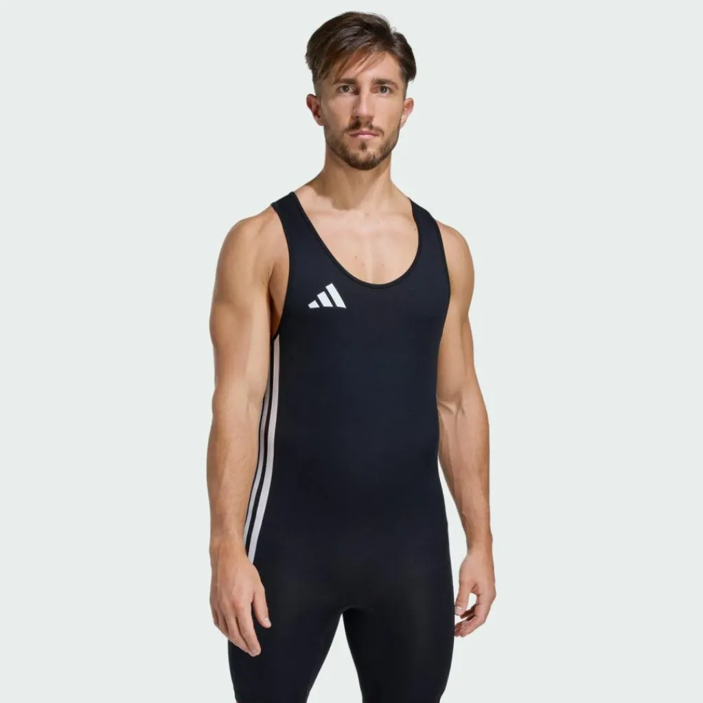 adidas Tops & Tanks<· Powerlift Weightlifting Einteiler Black