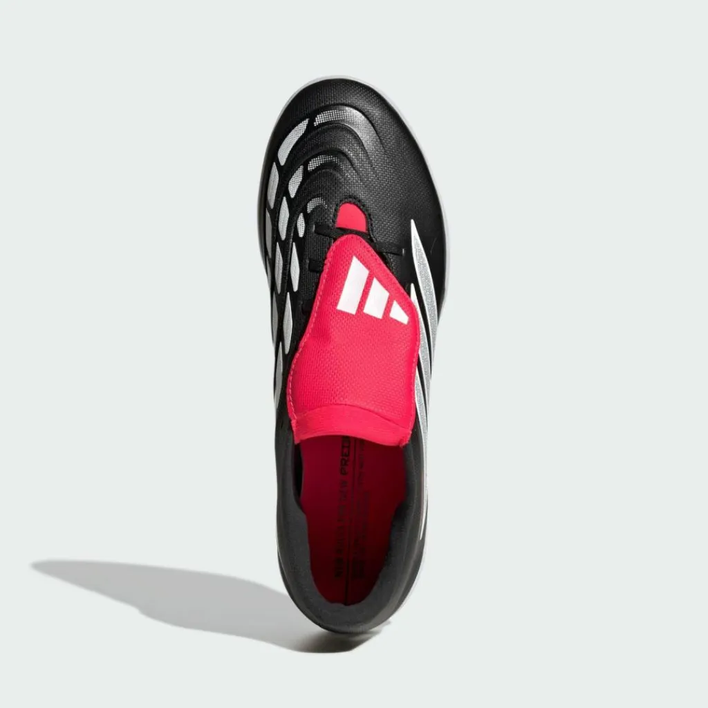 adidas Fußballschuhe|Hallenschuhe<· PREDATOR CLUB Sala Fold-Over Tongue Core Black / Cloud White / Lucid Red