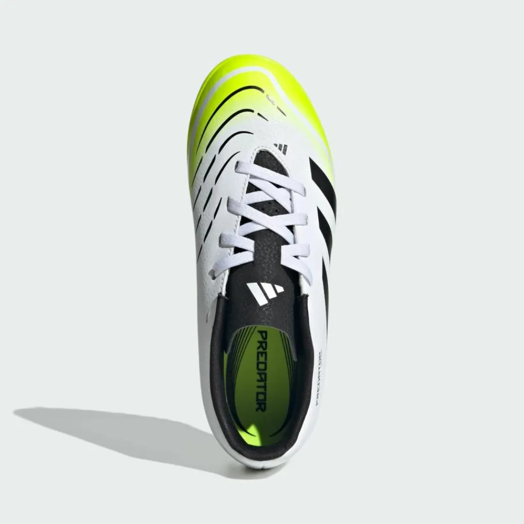 adidas Fußballschuhe<· Predator Club Kids Fußballschuh, Cloud White / Core Black / Lucid Lemon