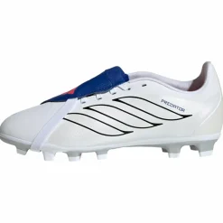 adidas Fußballschuhe<· PREDATOR CLUB Fold-Over Tongue Firm Cloud White / Zero Metalic / Royal Blue