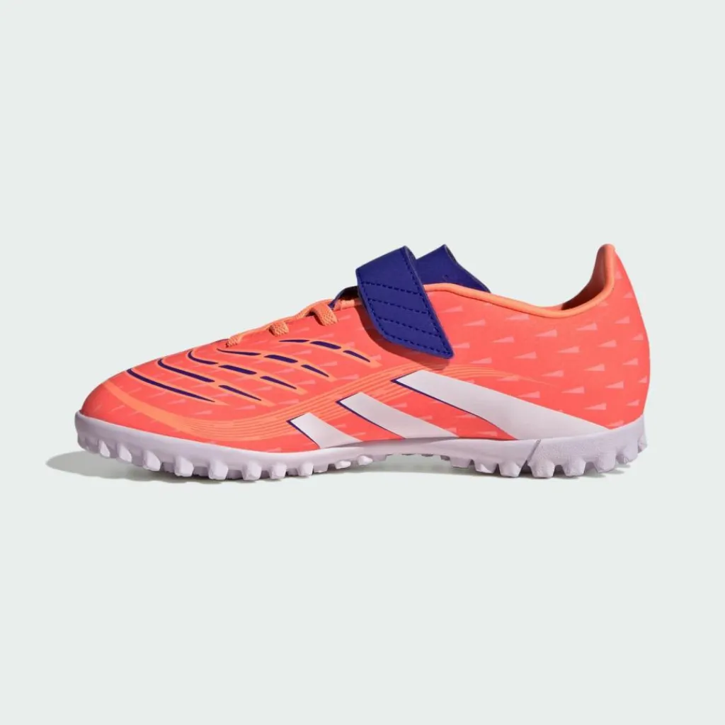 adidas Fußballschuhe<· Predator Club Kids Fußballschuh, Signal Coral / Cloud White / Beam Orange