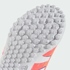 adidas Fußballschuhe<· Predator Club Kids Fußballschuh, Signal Coral / Cloud White / Beam Orange