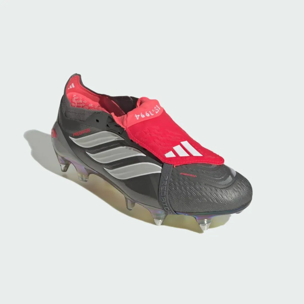 adidas Fußballschuhe|Fußballschuhe<· PREDATOR ELITE Fußballschuh mit Iron Metallic / Cloud White / Lucid Red
