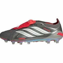 adidas Fußballschuhe<· Predator Elite Fußballschuh, Iron Metallic / Cloud White / Lucid Red