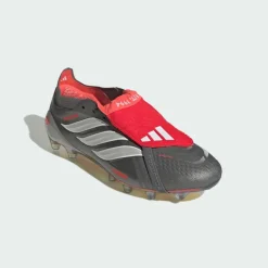 adidas Fußballschuhe<· Predator Elite Fußballschuh, Iron Metallic / Cloud White / Lucid Red