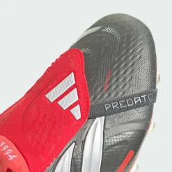 adidas Fußballschuhe<· Predator Elite Fußballschuh, Iron Metallic / Cloud White / Lucid Red