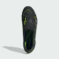 adidas Fußball|Fußballschuhe<· Predator Elite umschlagbare Zunge feste Core Black / Carbon / Lucid Lemon