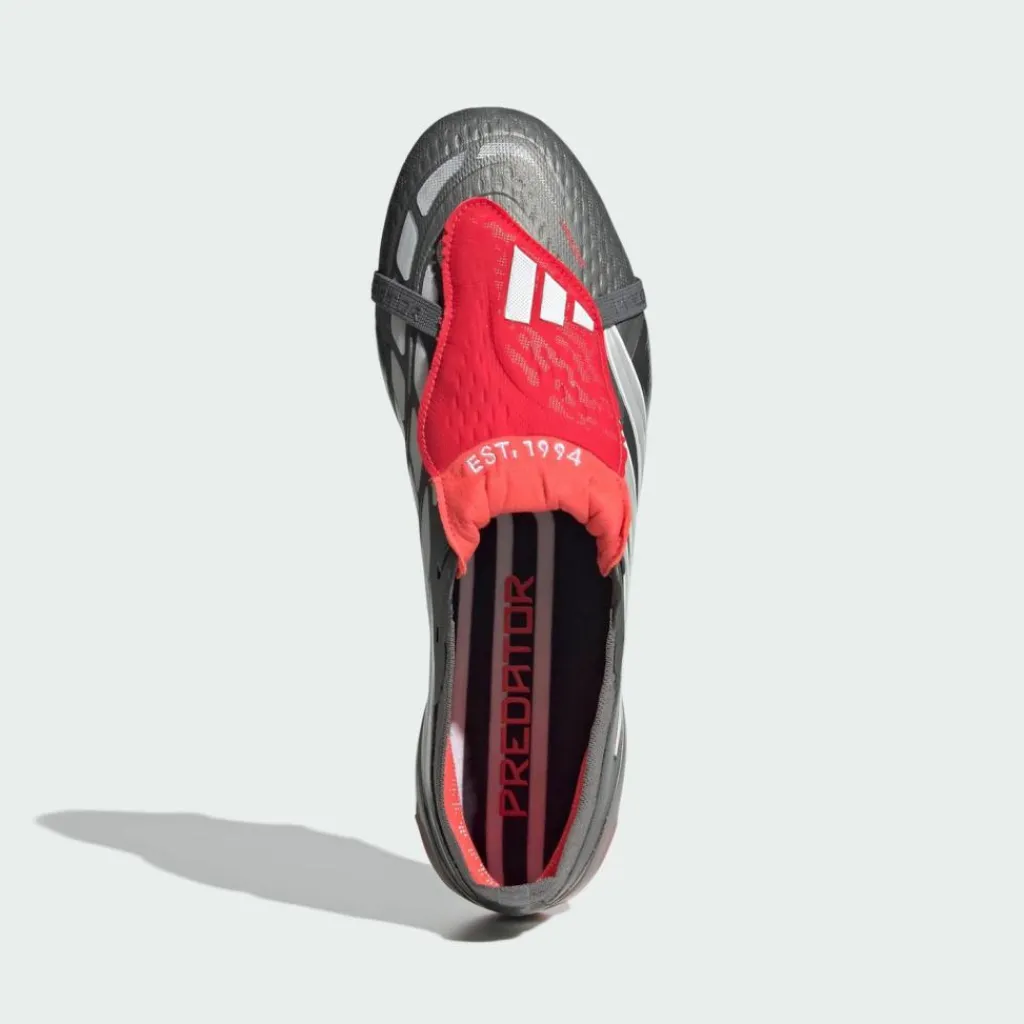adidas Fußballschuhe|Fußballschuhe<· PREDATOR ELITE Fußballschuh mit Iron Metallic / Cloud White / Lucid Red