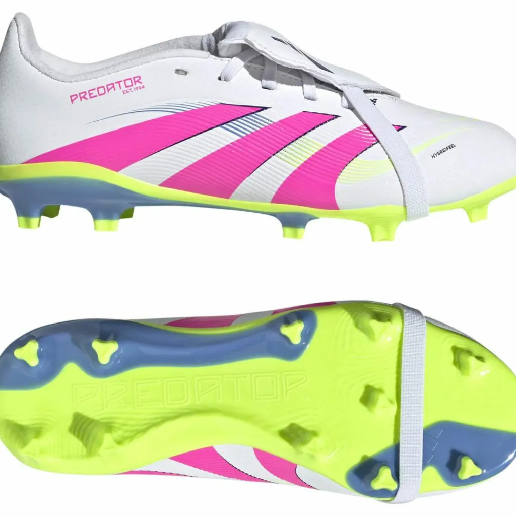 adidas Fußballschuhe<· PREDATOR LEAGUE FT FG J ftwr white-lucid pink-lucid lemon