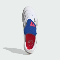 adidas Fußballschuhe<· PREDATOR LEAGUE Fold-Over Tongue Turf Cloud White / Zero Metalic / Royal Blue