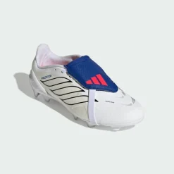 adidas Fußball|Fußballschuhe<· PREDATOR LEAGUE Fold-Over Tongue Firm Cloud White / Zero Metalic / Royal Blue